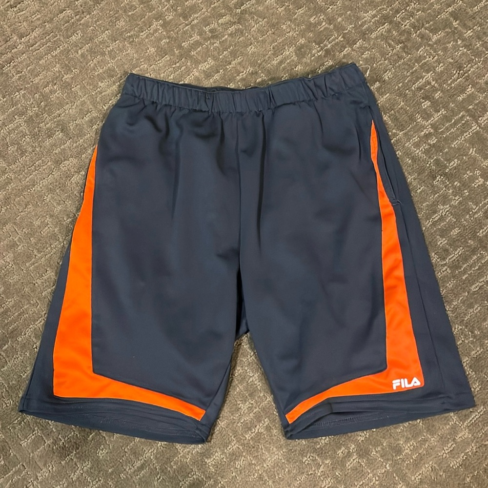 Fila Active Lightweight Gym Workout Jog Shorts Men's Size Small SM Neon Orange
